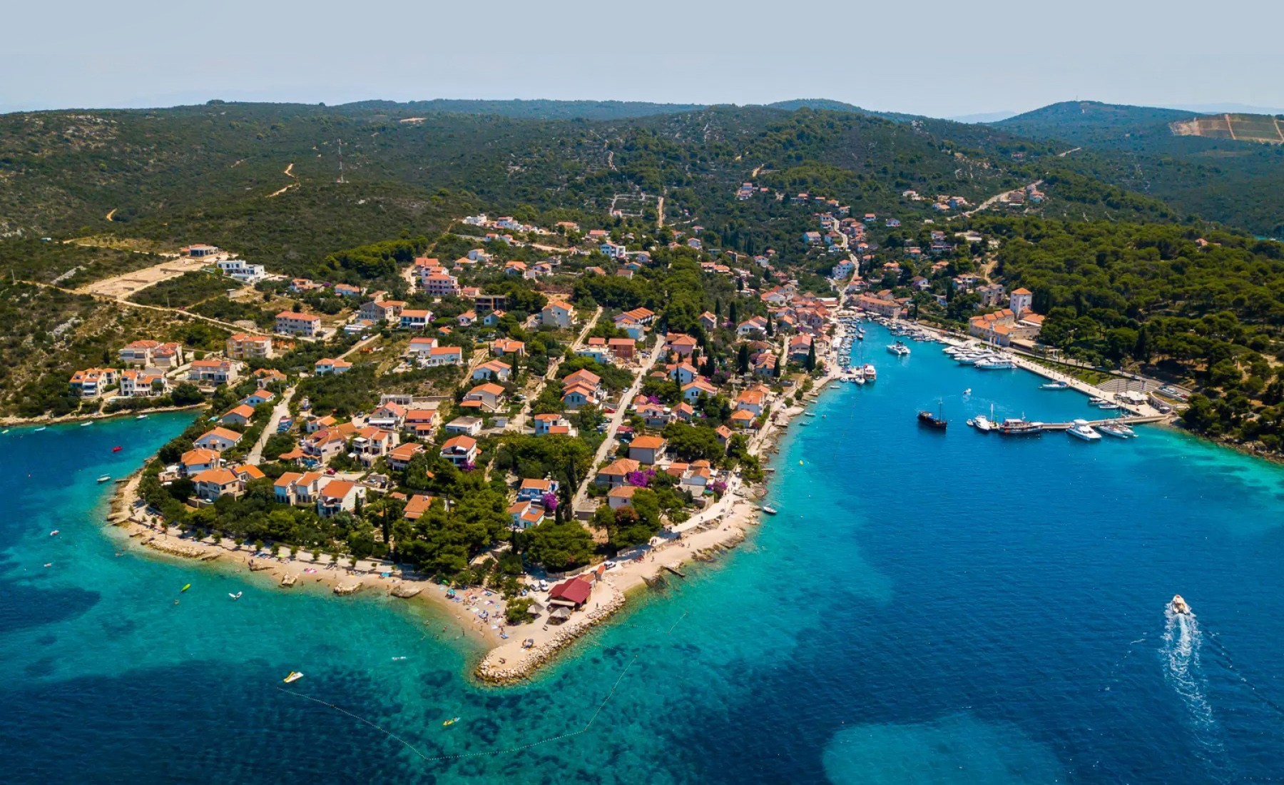 Wyspa Solta, działka budowlana, widok na morze, #Wyspa Šolta, #Chorwacja