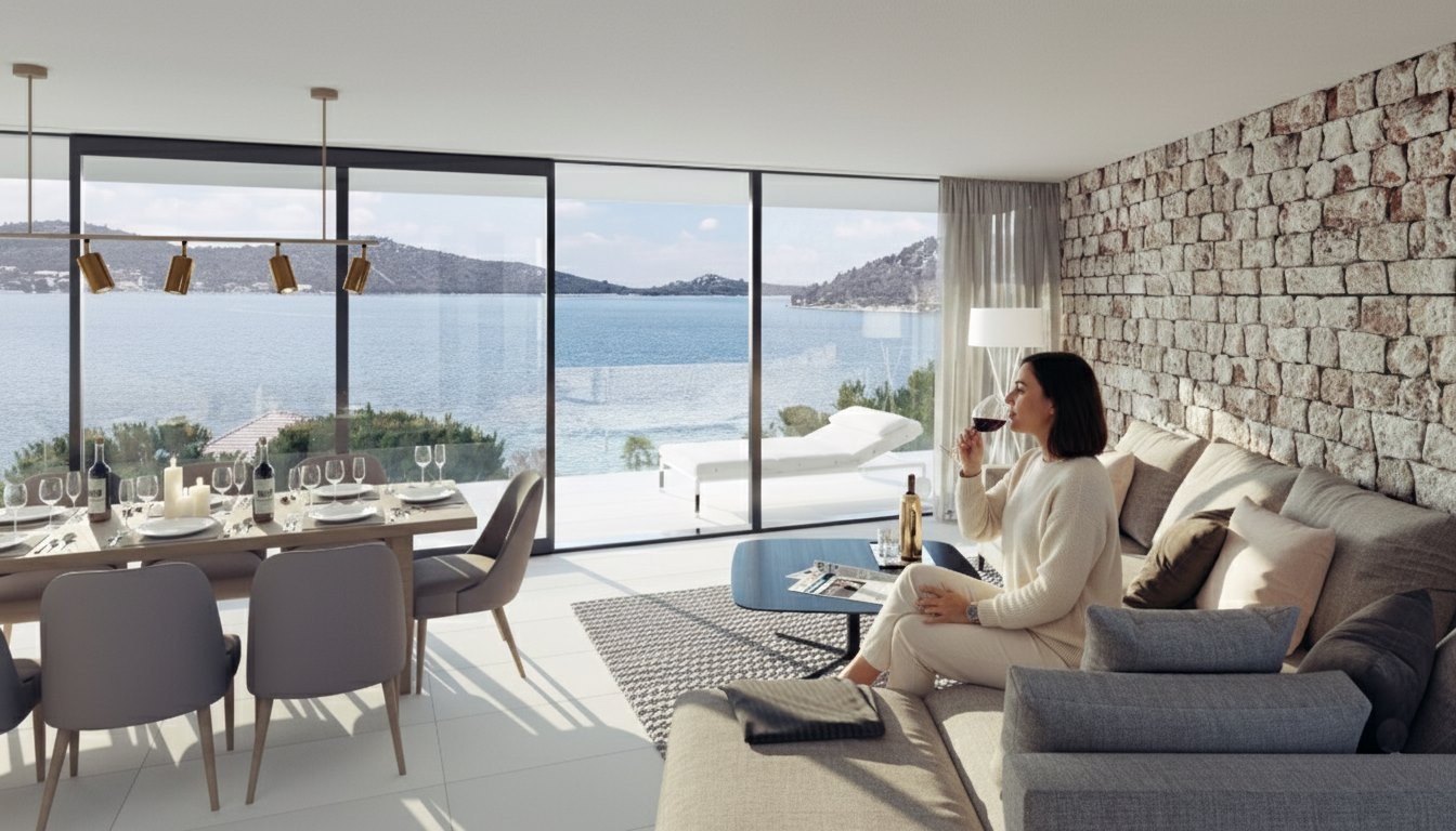  Luksusowe apartamenty, Rogoznica, #Šibenik, #Chorwacja